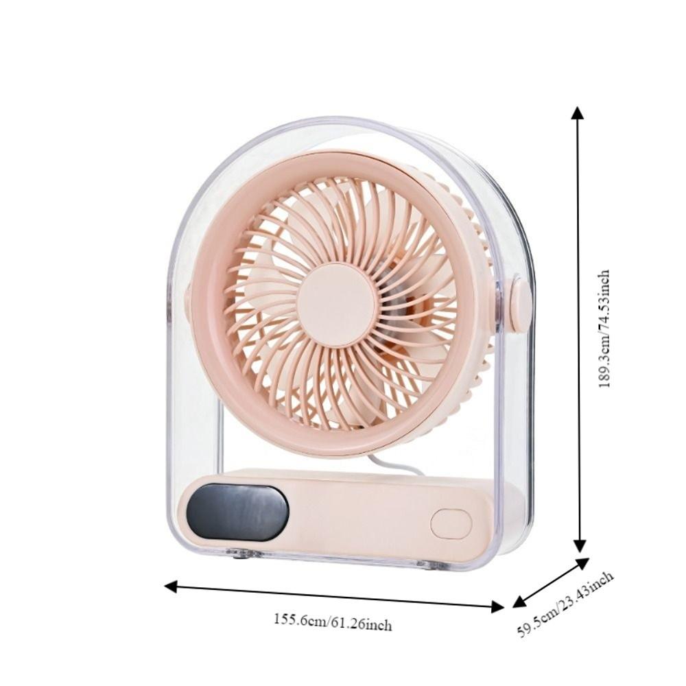 Silent USB Fan 5 Speed Mini Desk Cooling Fan Long Lasting Table Fan Home Office Use