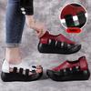 Fashion GKTINOO 2024 Summer Genuine Leather Flat Platform Sandals For Women Hollow Out Mixed Colors Breathable Peep Toe Ladies Sandals