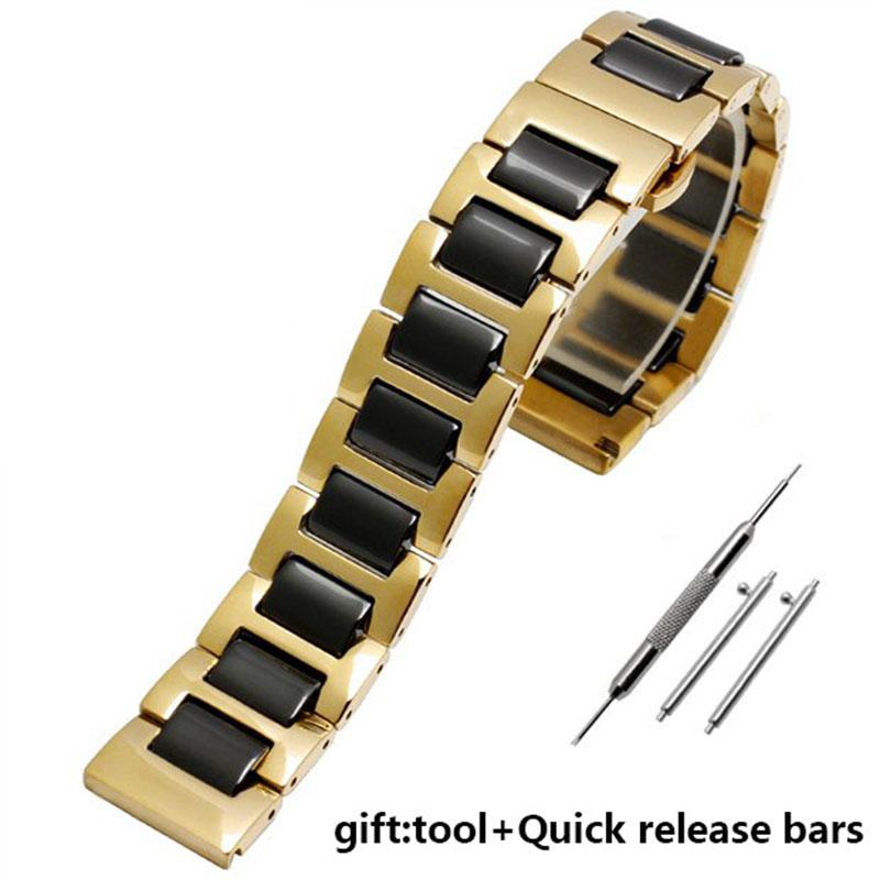 Stainless steel in Ceramic watchband 12