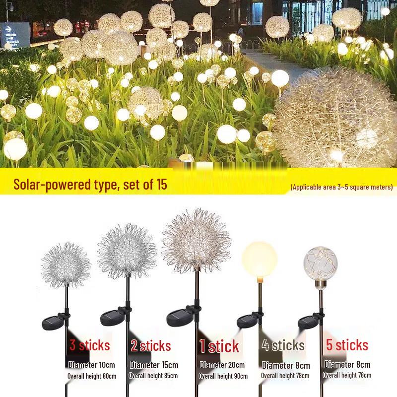 Solar LED Dandelion Ground Light