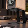 2 Pieces Angled Desktop Speaker Stand Sturdy CShaped NonSlip for Home Studios, Gaming