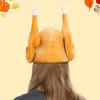 1pc, roasted turkey hat, Thanksgiving Halloween turkey costume fun hat, suitable for Christmas holiday party supplies