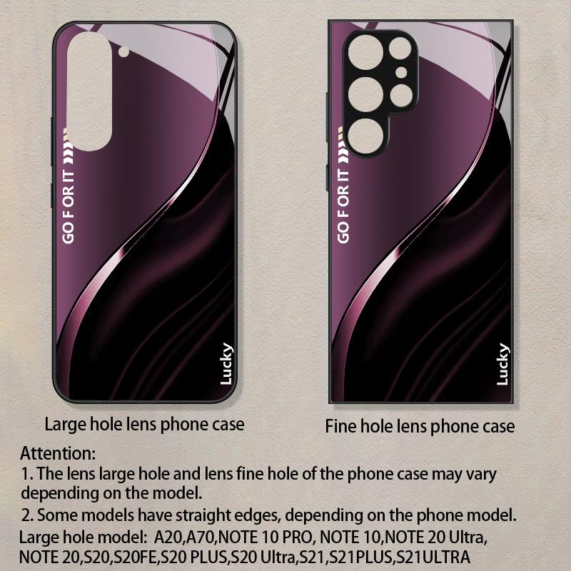 Purple Tone Curved Pattern 2D Phone Case for Samsung S26 S25 S24 S23 S22 S21 S20 A56 A36 A16 Tempered Glass Protective Cover