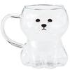 San Art Cute Bichon Frise Juice Glass Birthday Dog Party SAN4997 "Wankole" Tableware Mug, 13x11cm, 380mL, Animal-themed Tableware, Gift, Merchandise,