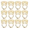 12Pcs Finger Picks Adjustable Stainless Steel Banjo Ukulele Guitar Plucked Strings ToolGold