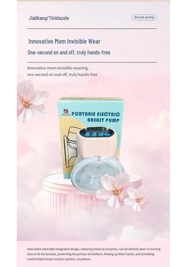 Hands-Free Electric Breast Pump with Strong Suction - Wearable & Automatic Milk Extractor
