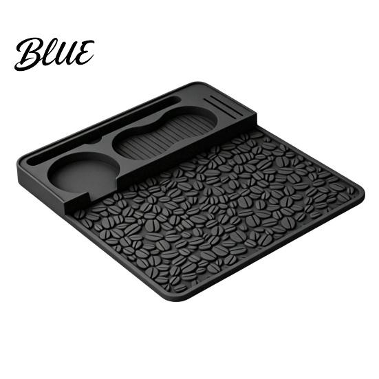 Barista Coffee Pressing Station Silicone Espresso Tamping Mat, Non-Slip Tamper Heat Base Resistant Pad for Home Accessories Easy Clean Mat