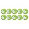 10pcs Cohesive Tattoo Grip Cover Wrap Portable Tattoo Handle Elastic Bandage Tape AccessoriesGreen