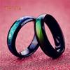 Unisex Female Male Heart Heartbeats Color Changeable by Mood Band Lovers Couple Ring