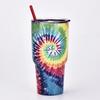 30 Oz Water Bottle Heat Preservation Food Grade Leak-proof Tie-dye Stainless Steel Water Cup Outdoor Accessories