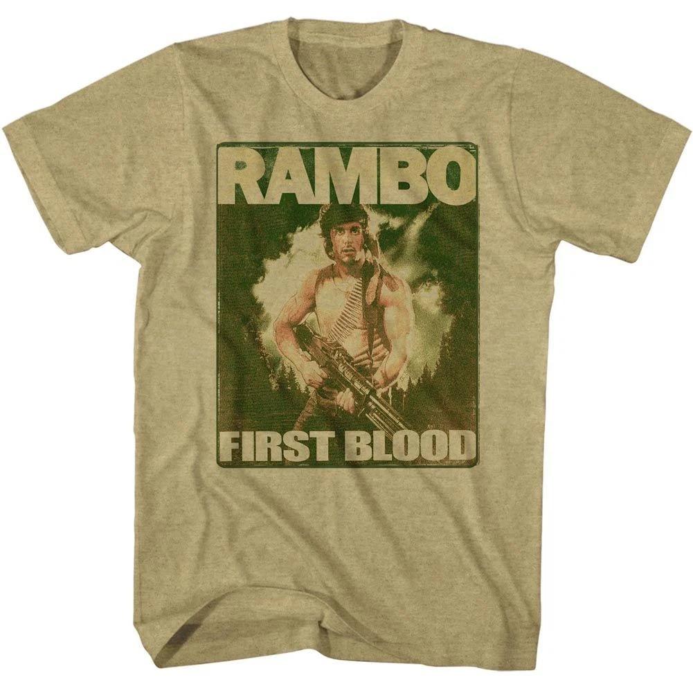 Rambo Poster Khaki Heather Movie Children s T-shirt 150