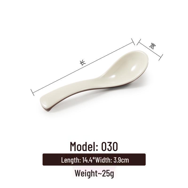 Korean Style Melamine Imitation Porcelain Small Soup and Rice Bowl for Fast Food and Breakfast.