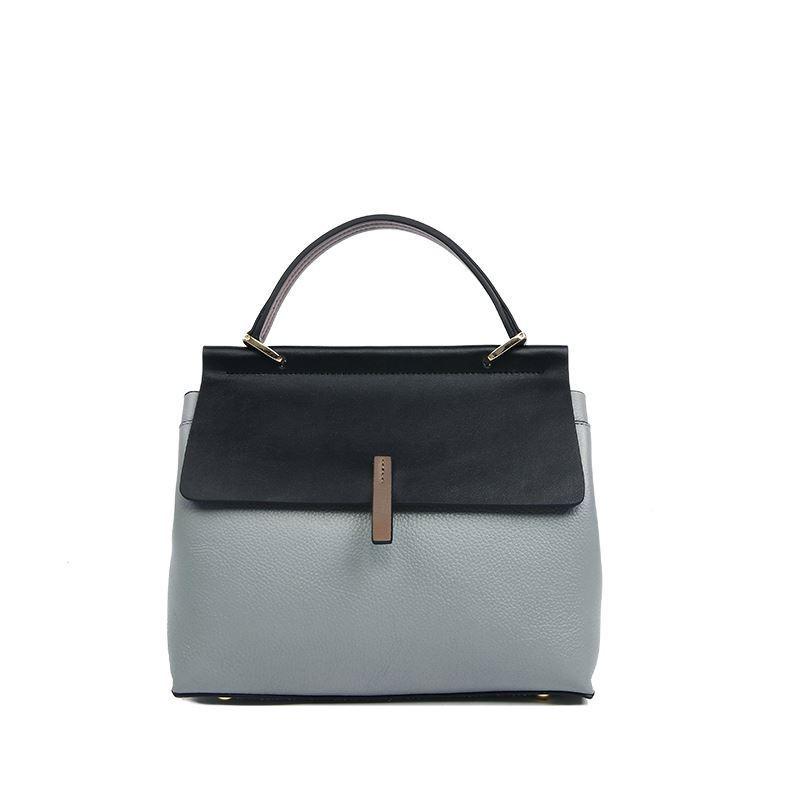 Leather Women's Bag, Fashionable and Retro Korean Style Versatile Shoulder Bag, Women's Leather Color Bucket Bag