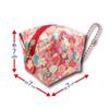 Hatayama Shoji Mini Balloon Colorful Japanese Hello H7 X W7 X 33202455 Pouch, Pattern, Kitty, D7cm,