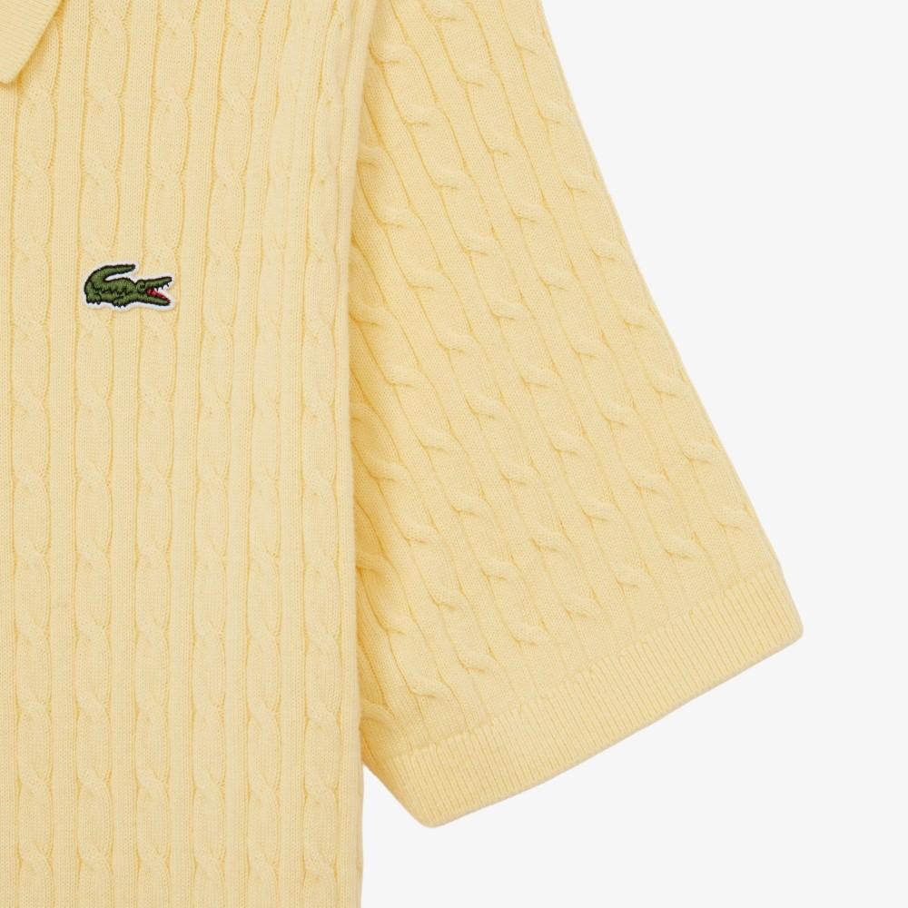 Lacoste Women's Cable Sweater Polo Shirt PF607E-56G107