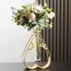 2026 Pentagram Heart Hydroponic Vase Home Decoration Triangle Rectangle Glass Test Tube Simplism Modern Gif Iron Art