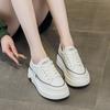 9978 leather white shoes women's spring new thick-soled comfortable non-slip versatile sports cowhide casual board shoes