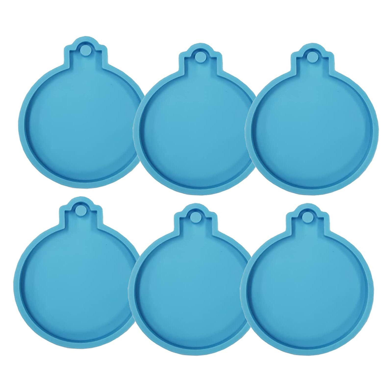 

Christmas Ball Pendant UV Epoxy Resin Molds Handmade Keychain Silicone Mould DIY Crafts Jewelry Decorations Casting Tool 1 синий