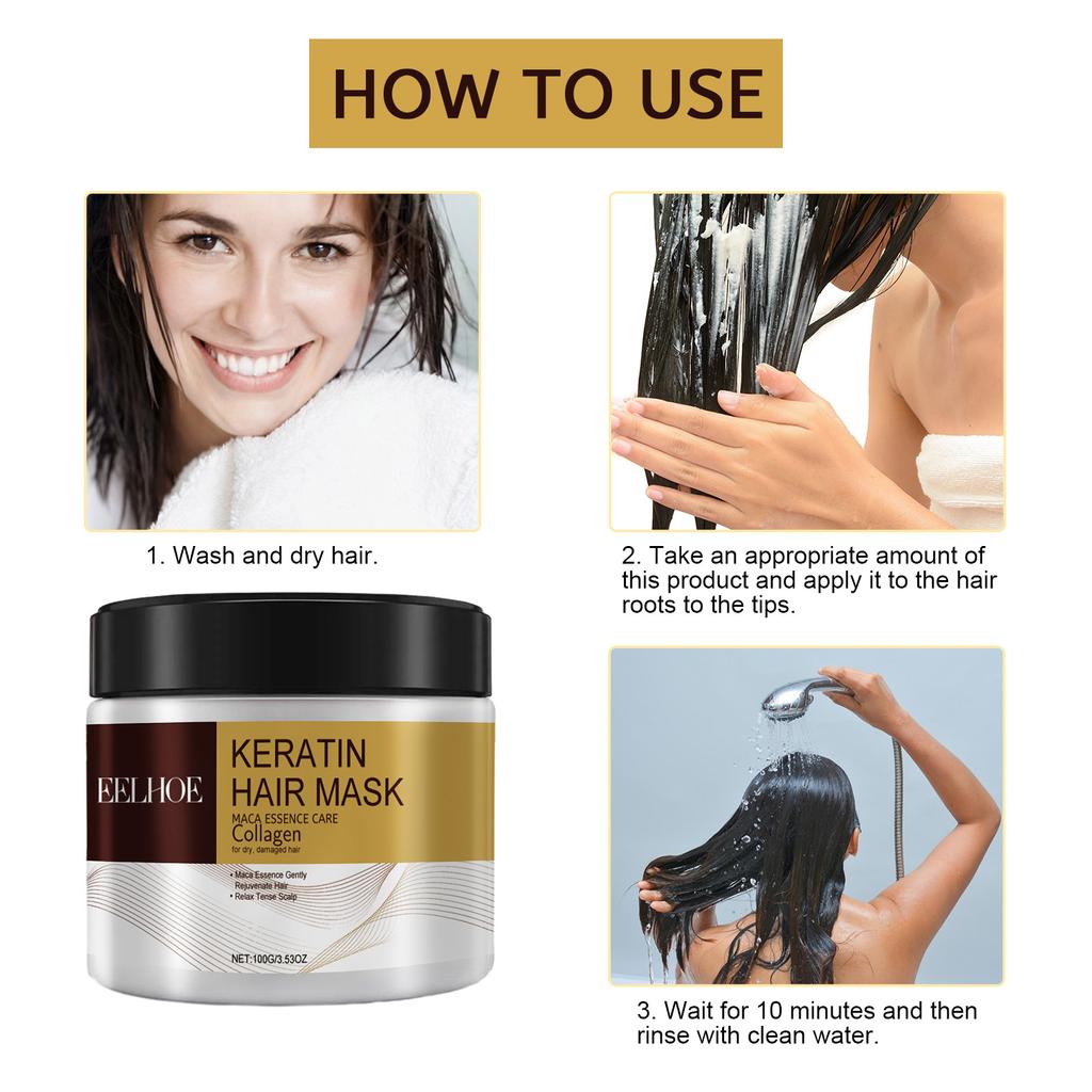 Repairing and Moisturizing Hair Mask Deeply Moisturizing and Repairing Hair Mask for Damaged, Dry, Split Ends and Tangled Hair