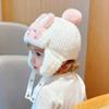 1/2/4PCS Baby Winter Hat Fleece Lined Ear Protection Earflap Cap for Toddler Girls Warm Cute Winter Beanie for Baby Girls