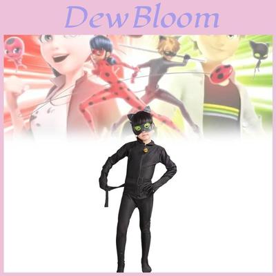 Miraculous Tales Of Ladybug Cat Noir Children Costume With Spandex For Anime Role Play