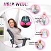 New Dual Comfort Orthopedic Cushion Pelvis Pillow Lift Hips Up Seat Cushion Multifunction Plush Cushion Latex Granules Memory Foam Folding Pad