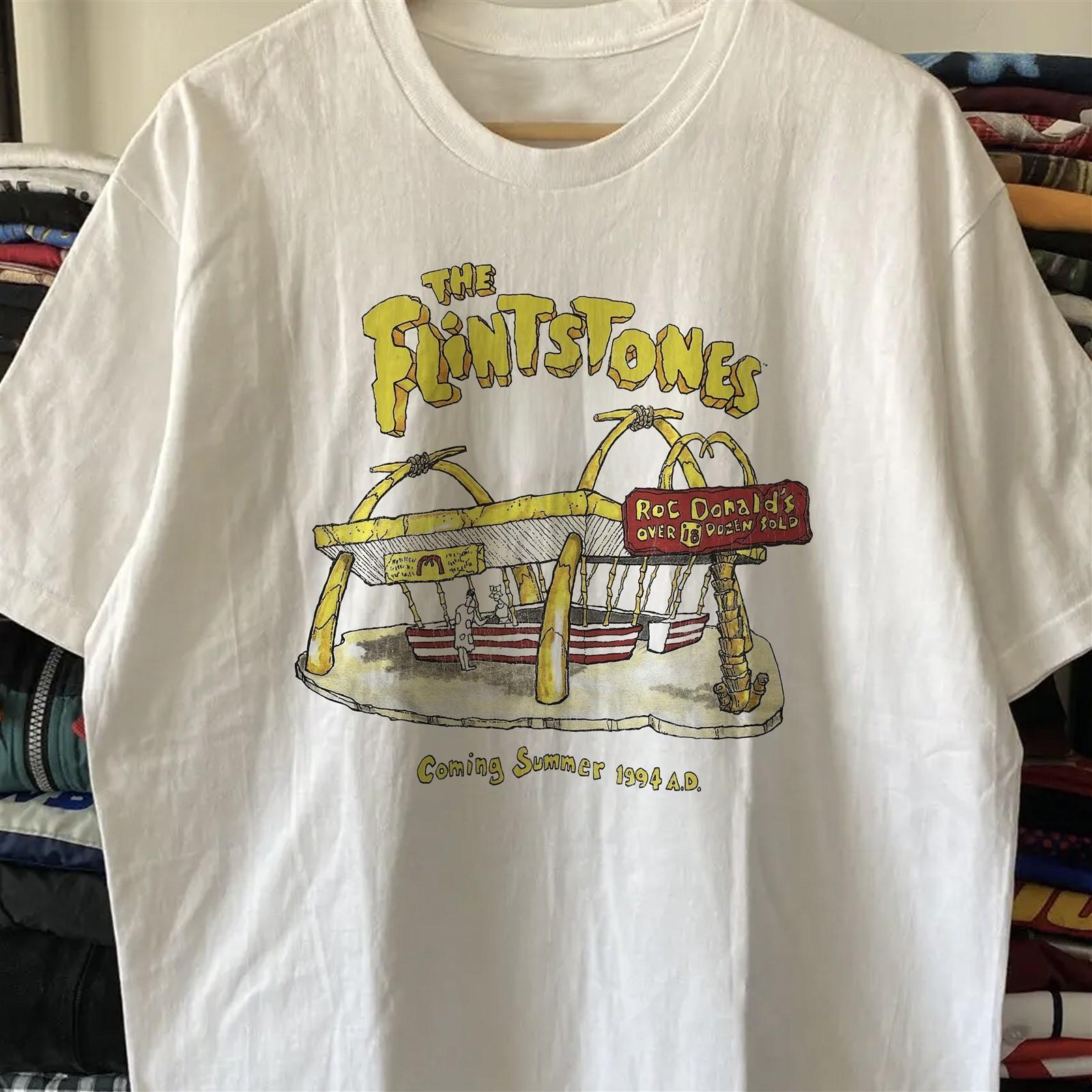 1994 The Flintstones RocDonald s Promo T-Shirt White XXL 2XL