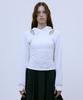 Thirteen Months Cut Out Slim Hoodie (White)