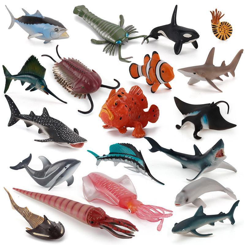 Ocean Creatures Pvc Collectible Figurines For Aquarium Decor Gift For Children