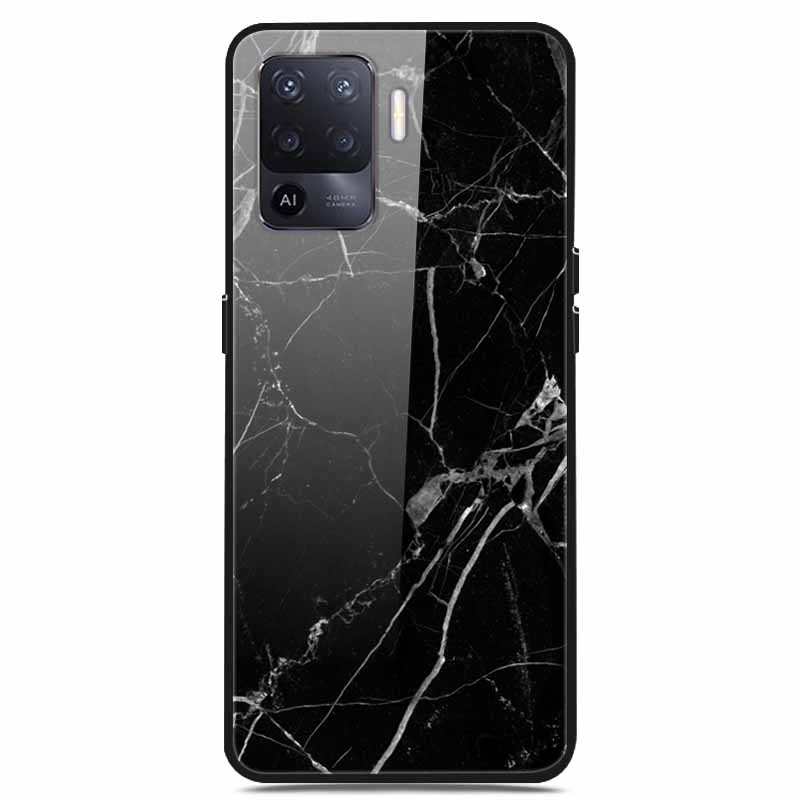 For OPPO Reno 5 Lite Case Luxury Tempered Glass Bumper for OppoA94 4G Phone Cover For OPPO A94 4G/ Reno5 Lite Glass Coque A94 4G