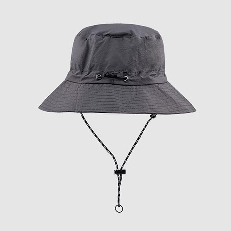 

Waterproof Fisherman Hat Sun Protection Women s Summer Men s Thin Design Quick Drying Cycling Folding Sun Protection Portable сірий
