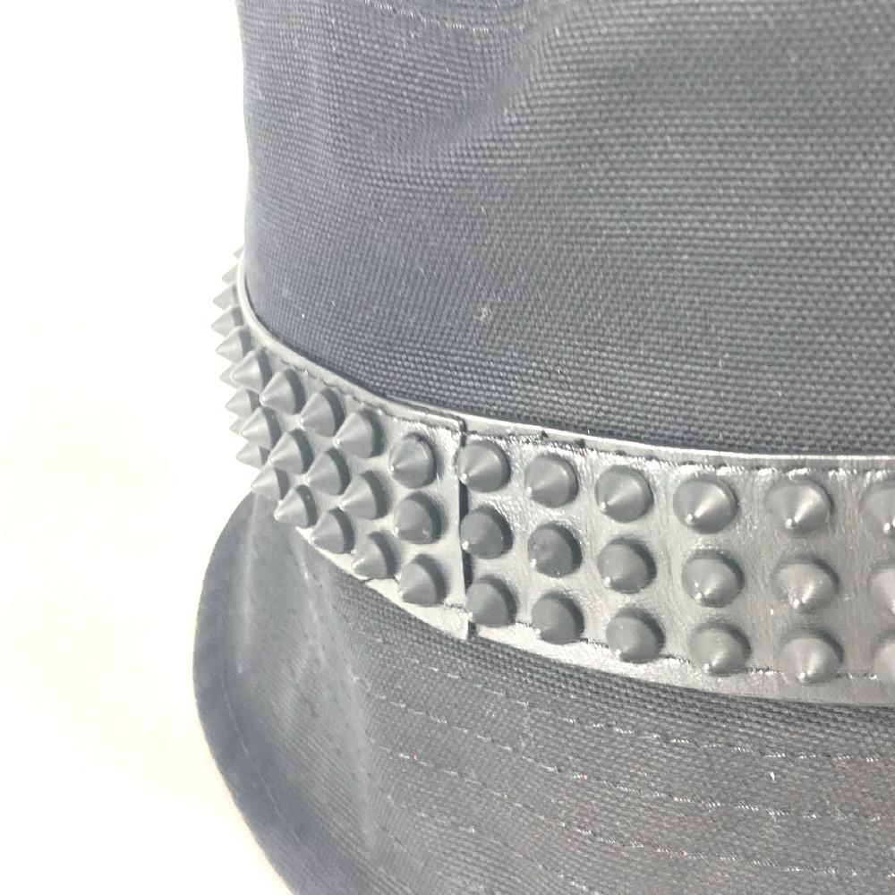 Christian Louboutin 3235326 Studs BOBINO bucket hat bob hat cotton Black Unused