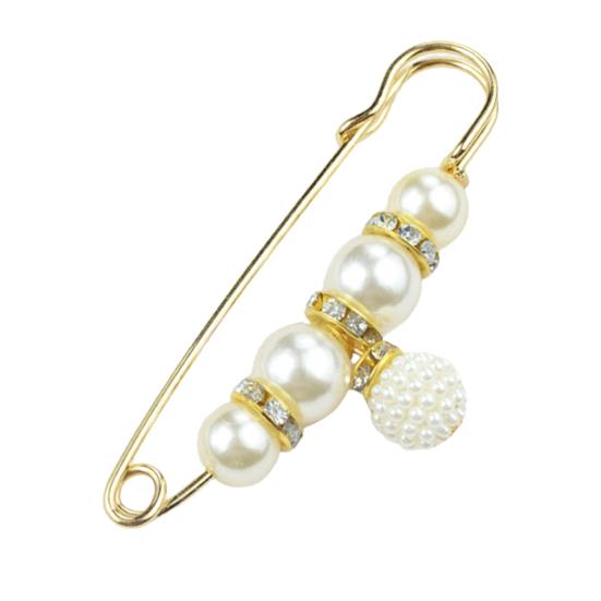 Bezpečnostní brož Jemné zpracování Prevence expozice Atraktivní Faux Pearl Women Safety