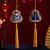 Dragon Boat Festival Fragrance Sachet Pendant, Peace Amulet Embroidered in Traditional Chinese Style, Portable Hanging Ornament for Neck or Car