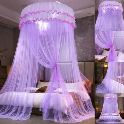 Princess Mosquito Net Without Installation Ceiling Dome Mosquito Net Bed Encrypted Mosquito Net Bed Curtain Dome Floor-to-ground Mosquito Net