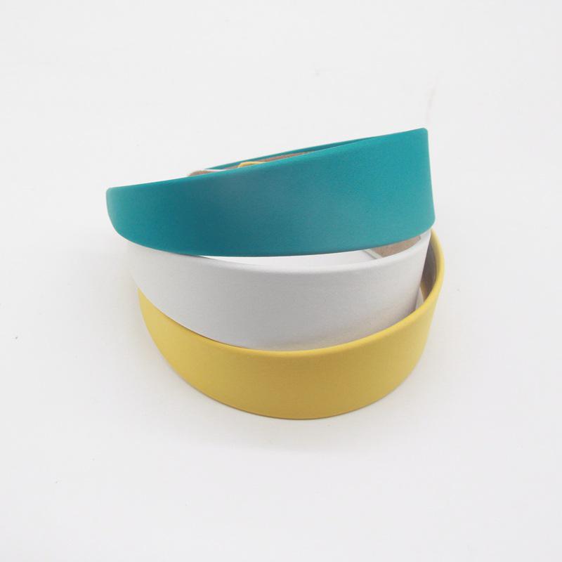 Korean Silk Satin Headband - 4cm Widened Fairy Style