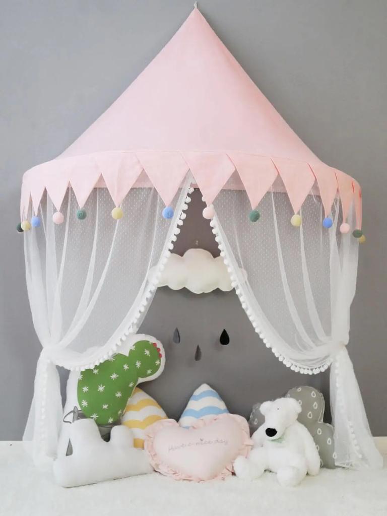 Cort de joacă pentru plasă de țânțari pentru copii Cort de joacă pentru copii Casă de joacă pentru copii Cort de pat cu baldachin pentru dormitor Fată Decorare pentru cameră