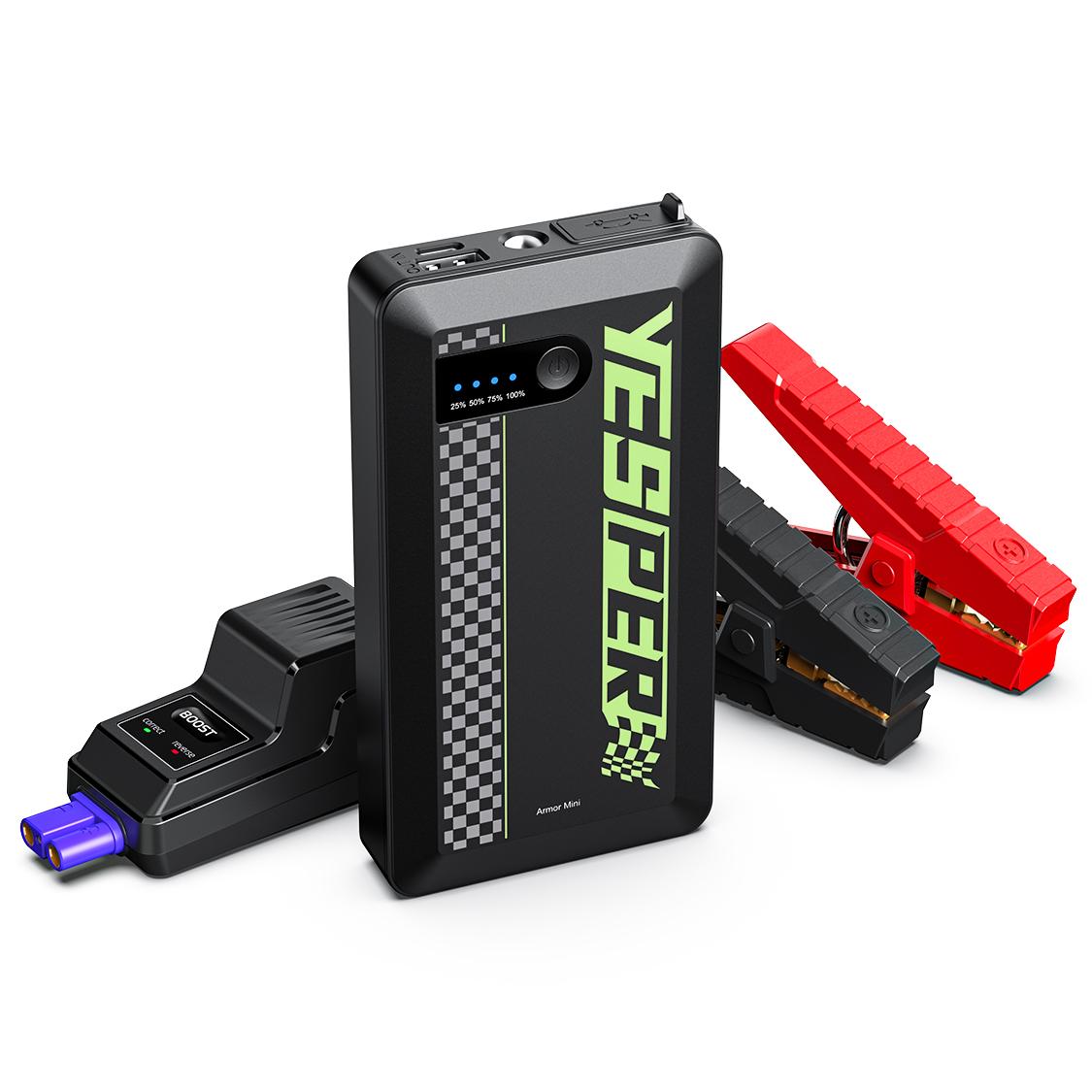 

YESPER 1200A Car Jump Starter 0.70lbs, Portable Auto Battery Booster Pack, 12V Emergency Power Bank for Cars Trucks SUV A-Armor-MINI