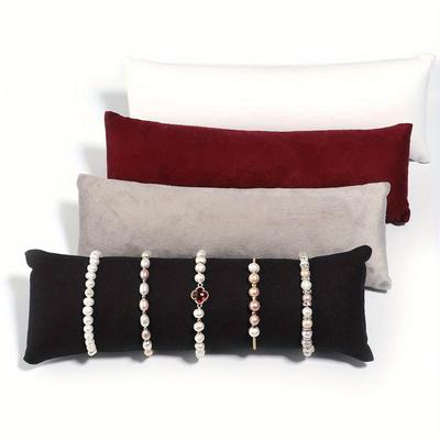 Supporto Cuscino per Gioielli in Velluto Organizzatore Porta Bracciale Custodia per Bracciale Cavigliera Espositore Orologi Oggetto di Scena per Fotografia All'Ingrosso