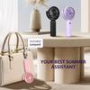 3pcs Portable Handheld Mini Fans with 3 Speed 180° Adjustable USB C Rechargeable for Travel Stylish Indoor Outdoor Eyelash Fan