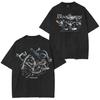 Vintage Bloodborne Unisex Washed T Shirts Men Women Oversized Y2k Streetwear Harajuku Casual Loose Hip Hop Female Male Clothing