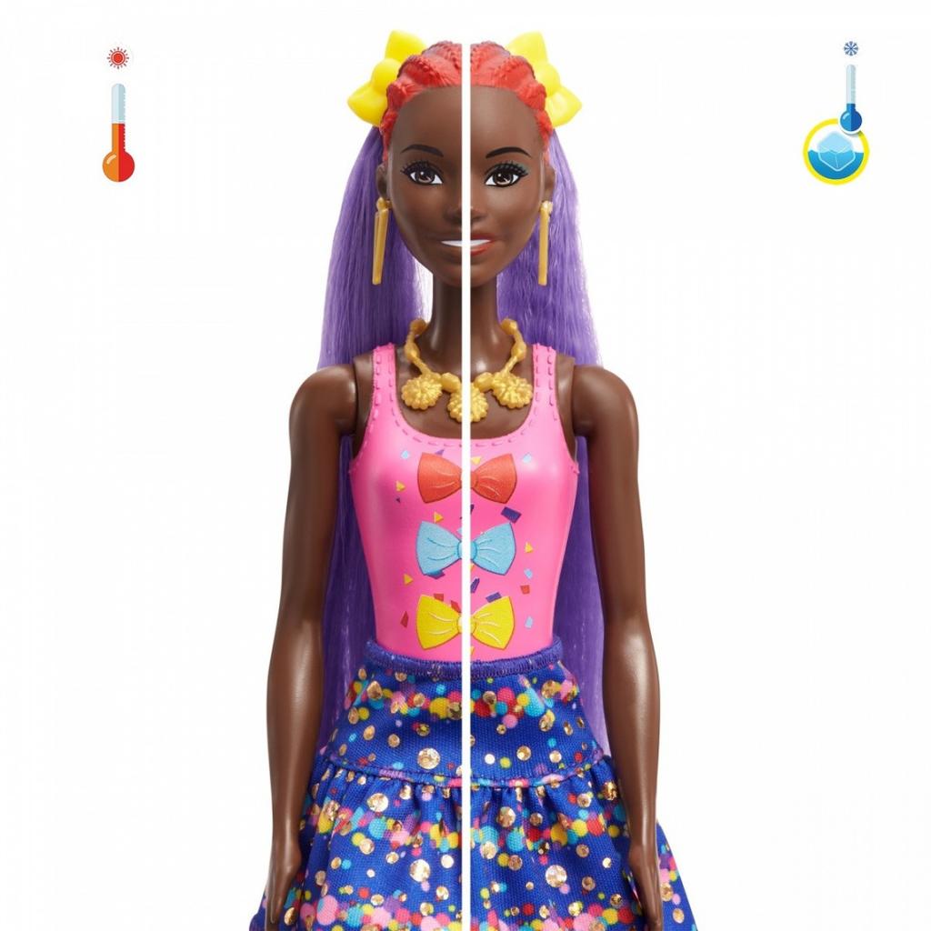 Lalka BARBIE COLOR REVEAL Imprezowe stylizacje Fioletowa 