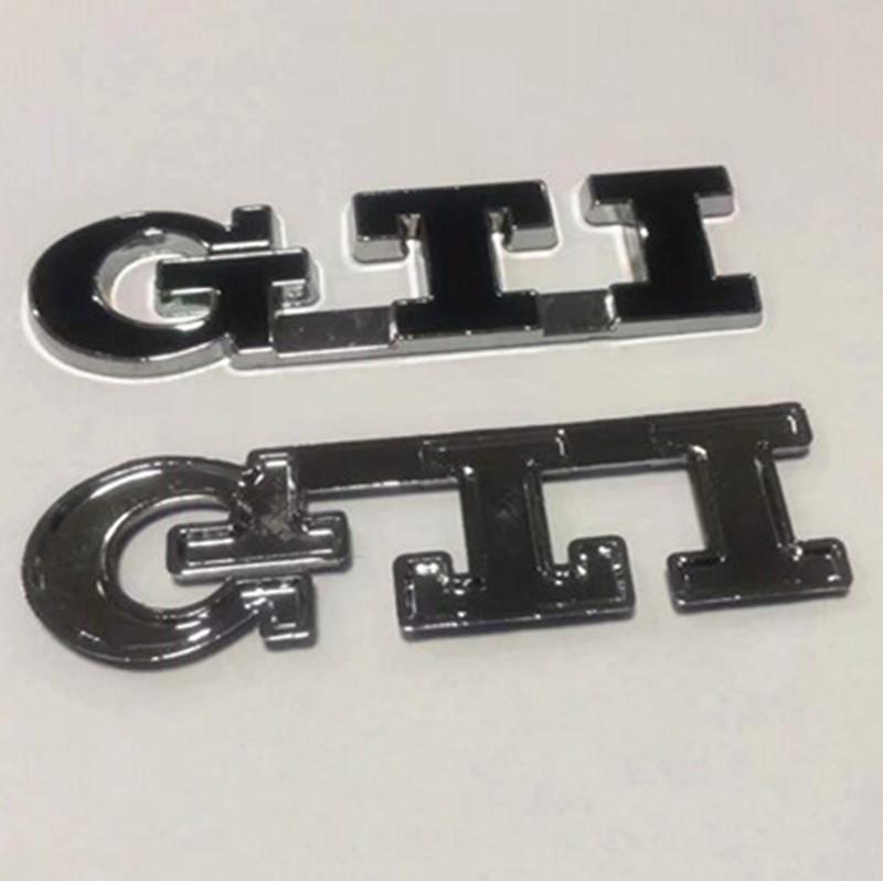 Compatible with Volkswagen Polo, Golf 6 & 7 GTI Emblem - Personalized Metal Car Sticker for Modification and Decoration.