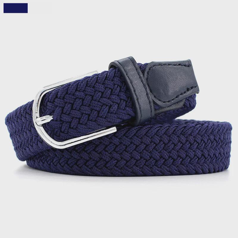 Korean Fashion Elastic Braided Belt - Unisex, Versatile, Decorative, One-Piece