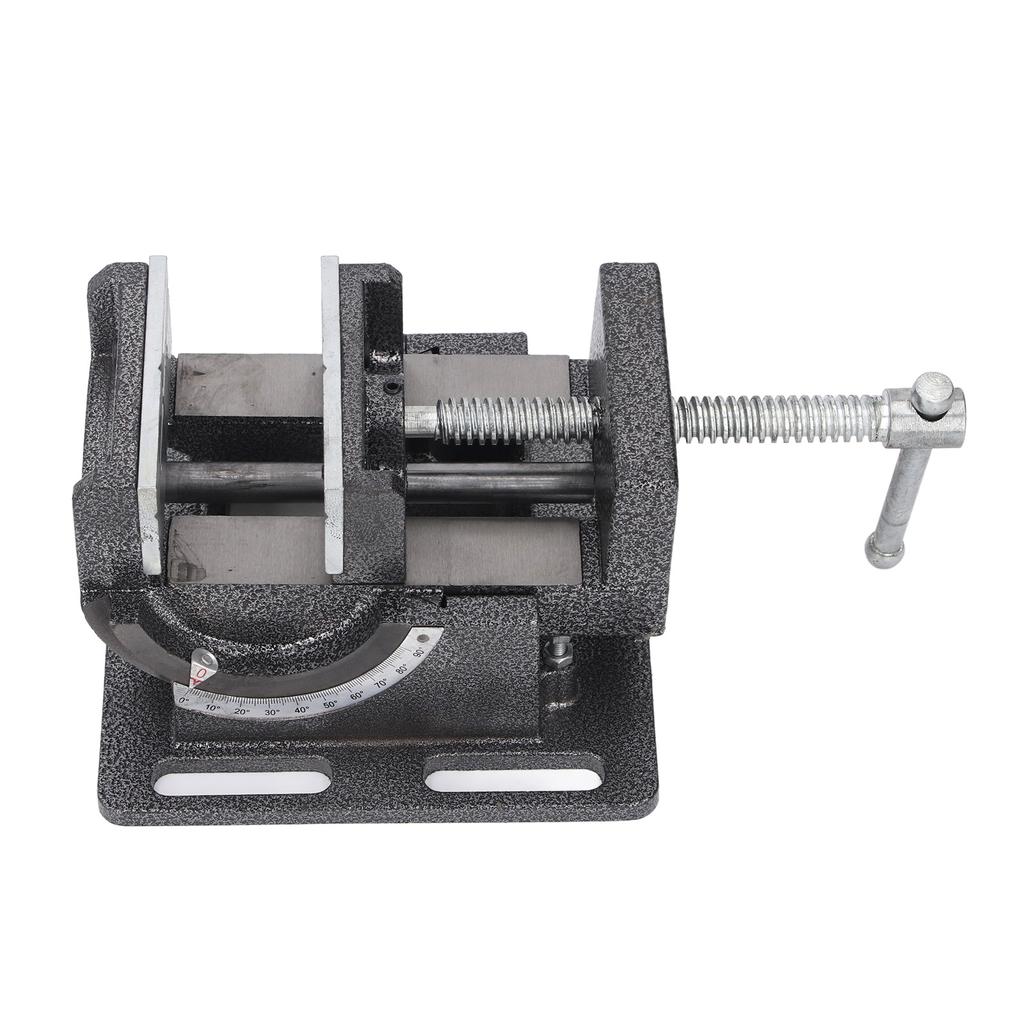 4 Inch Bench Vise 90 Degree Tilting Angle Vice Crossed V Groove Removable Jaw Adjustable Table Vise 