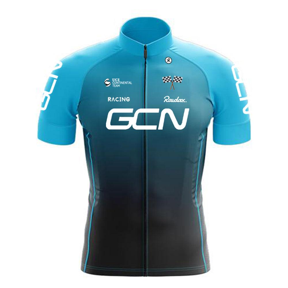 RAUDAX GCN New Men's Cycling Set Road Bike Breathable Cycling Jersey Short Sleeves Cycling Set Summer Cycling Team Training Suit