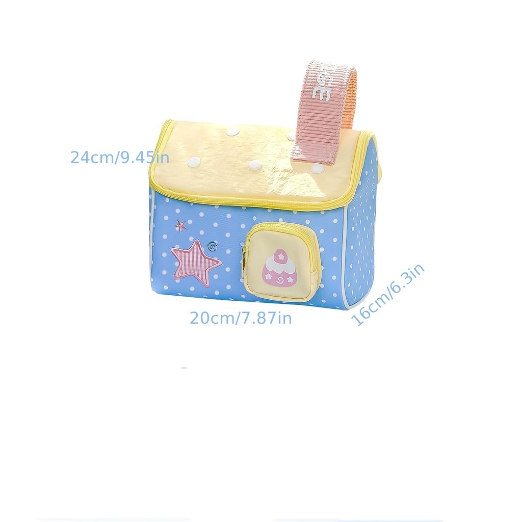 Star Pattern Large Capacity Travel Toiletry Bag Cosmetic Storage Pouch For Makeup Sanitary Pad Lipstick Skincare Organizer
