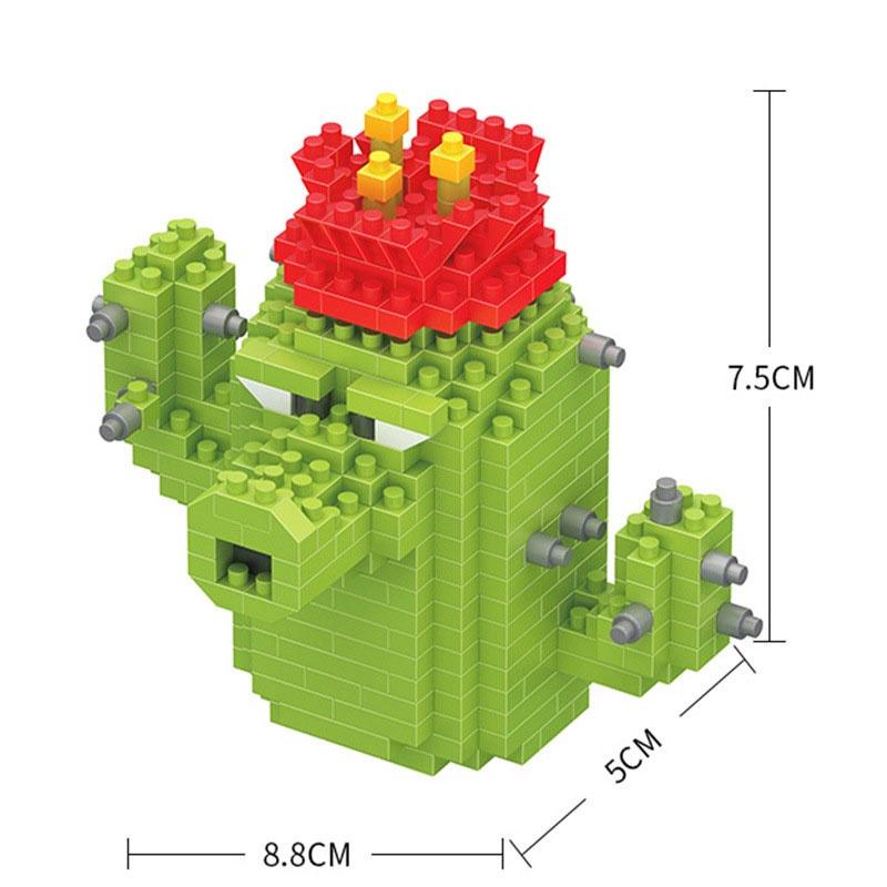 

Zombies Vs Plants Parentchild Interactive Boxed Educational Building Toy Block Cactus,360PCS