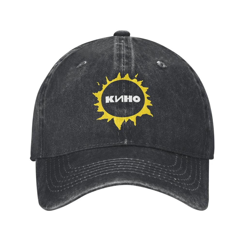 Unisex Viktor Tsoi - Sun Kino Band Printed Hats Classic Distressed Denim Baseball Cap Adjustable