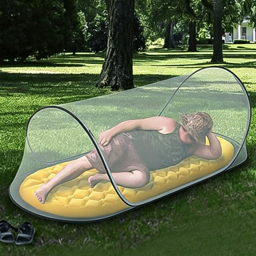 78x31x22in Portable Foldable Mesh Tent with Net Bottom Breathable Lightweight Mosquito Net Tent Soft Convenient for Adults Baby
